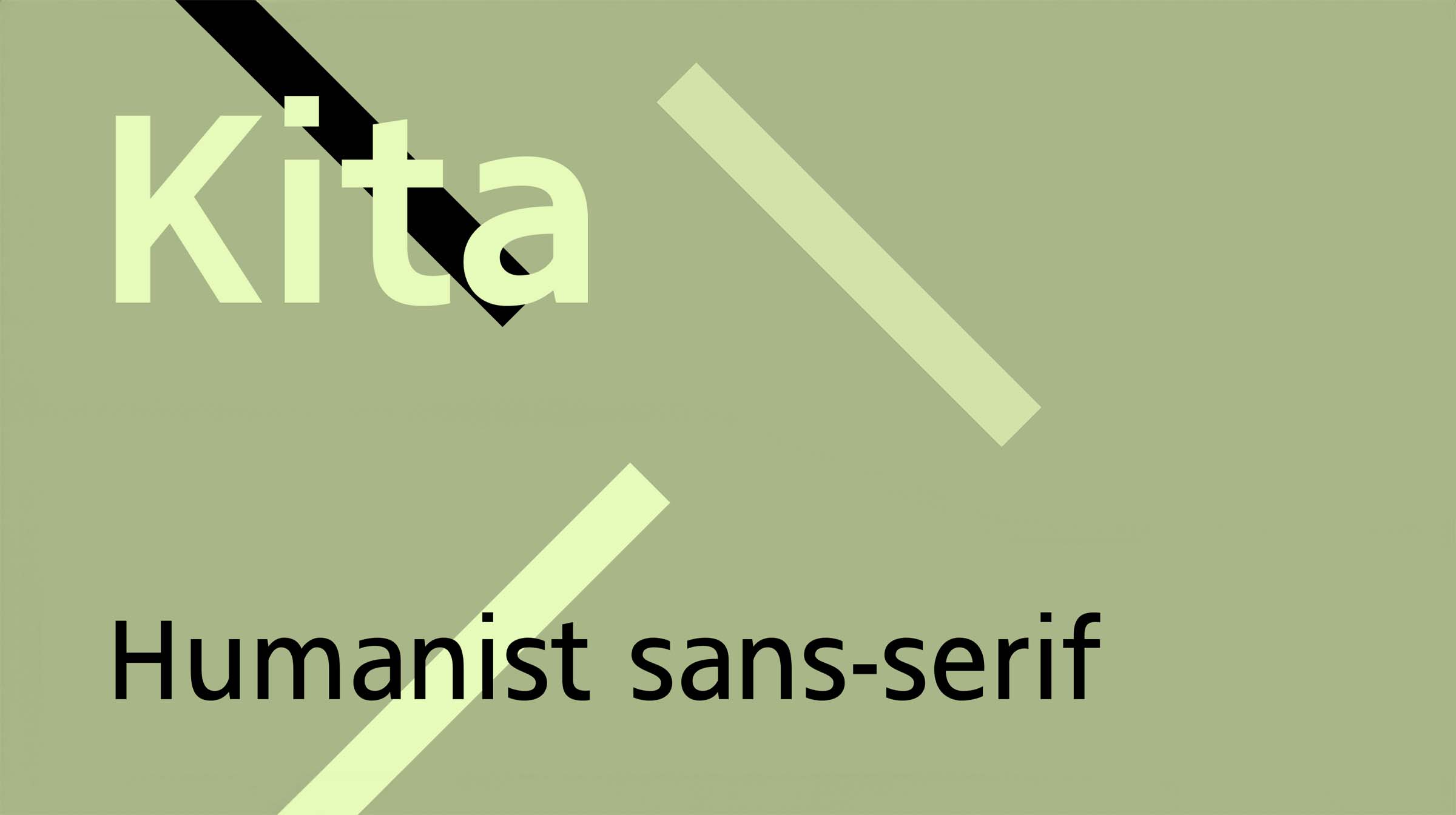 Kita — Humanist sans-serif typeface